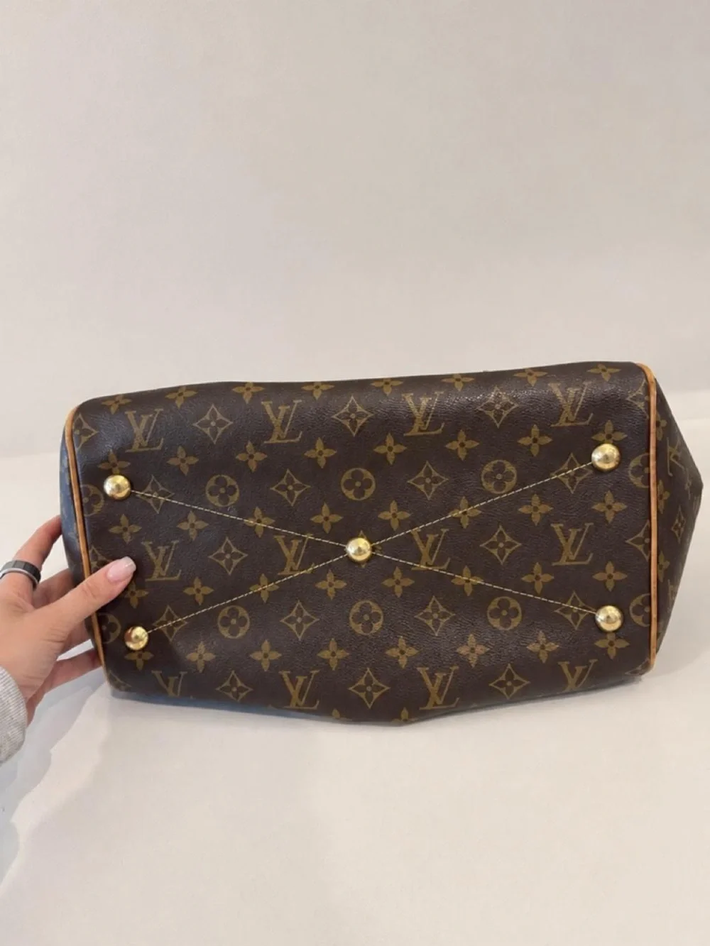 Louis Vuitton Monogram Canvas Satchel with Vachetta Trim